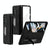 For Samsung Galaxy Z Fold4 5G Telescopic Hinge Foldable Phone Case With Stand - Black
