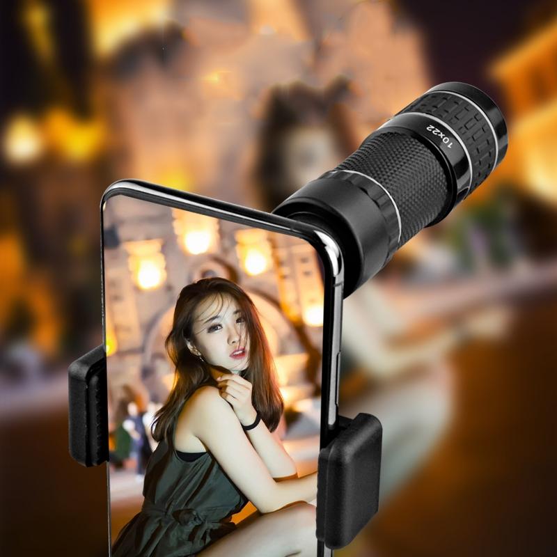 10X Hd Non-Slip Monocular - Ideal For Outdoor Use - Gray Circle