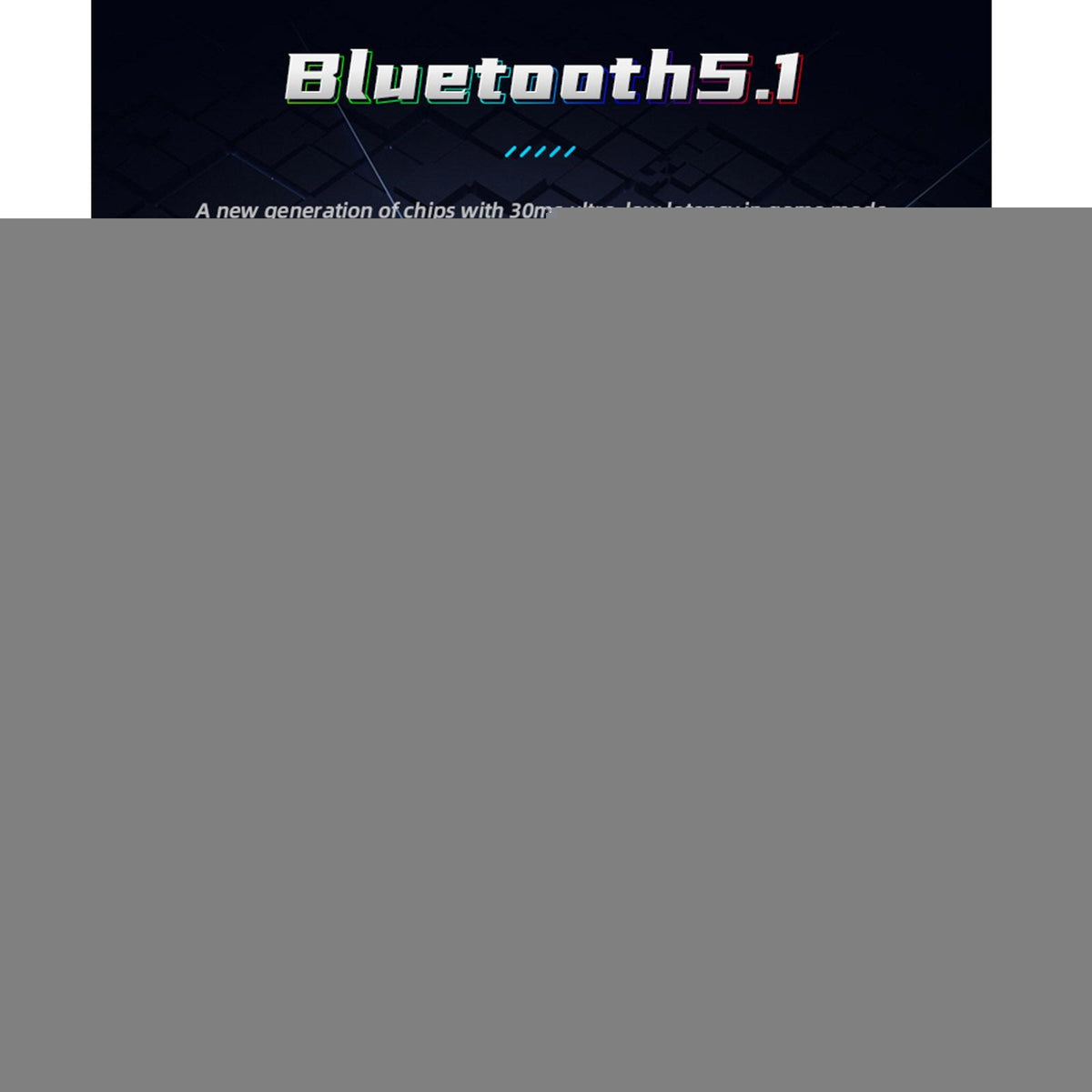 Wireless Gaming Bluetooth Earbuds Options - Blue