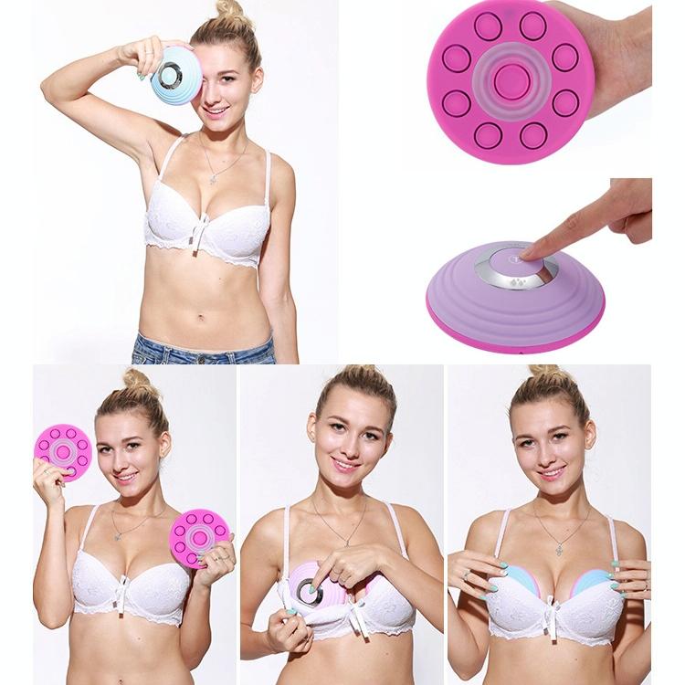 Anti-Sagging Bluetooth Breast Massager Remote Control Purple