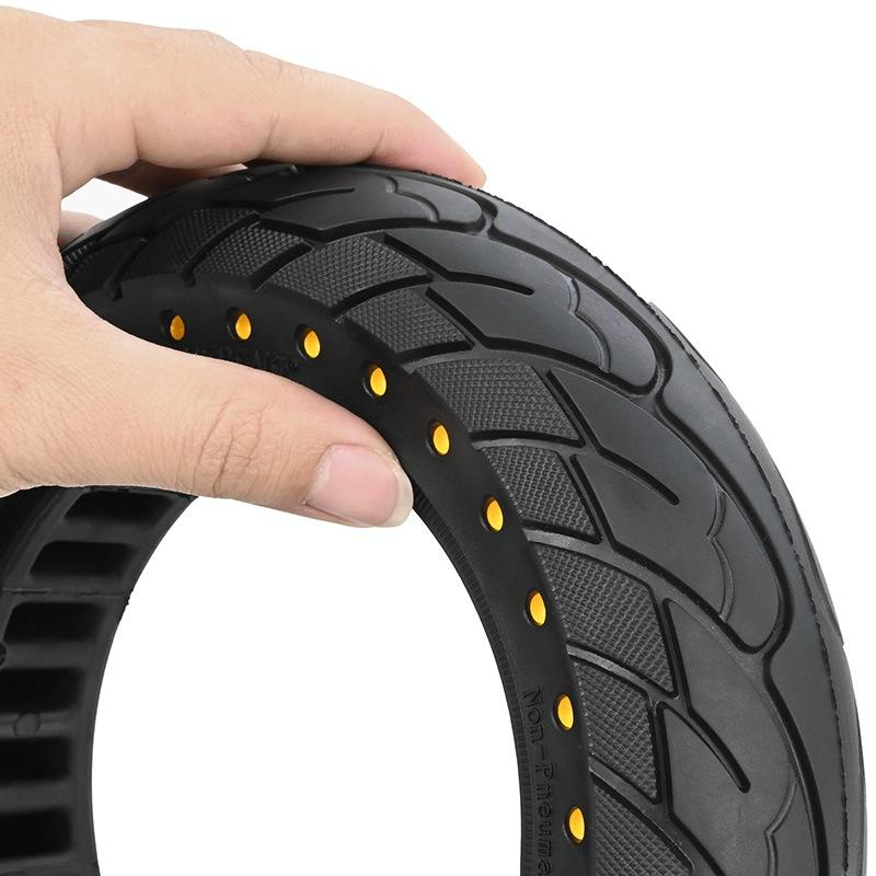 10 Inflatable Honeycomb Solid Run-flat Tire Electric Scooter - 36Mm Slot Yellow