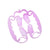 2-Pack Ring Leg Clamp Massager For Yoga & Fitness - Purple