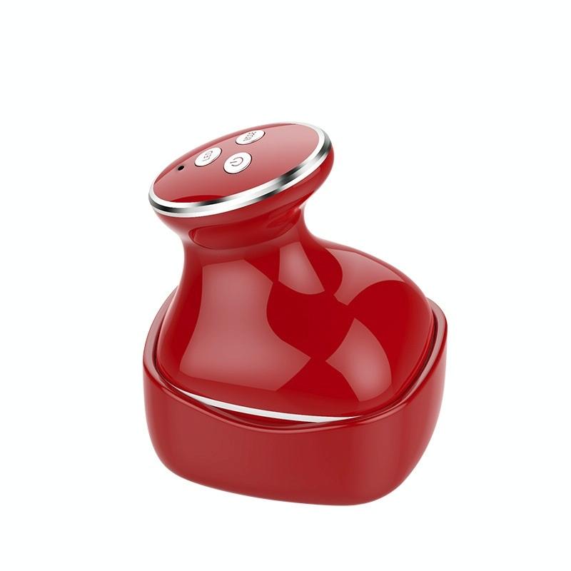Electric Scalp Massager Multifunctional Vibration Therapy - Red