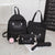 Versatile 4-piece Travel Backpack Set - Black