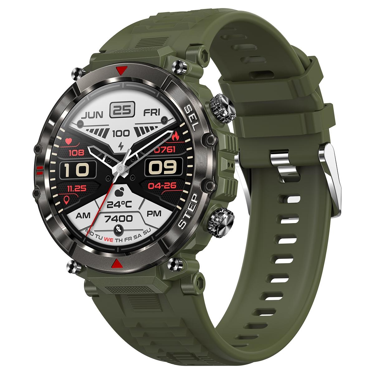 Smart Wristband With Waterproof Heart Rate And Blood Pressure Monitoring - Grey