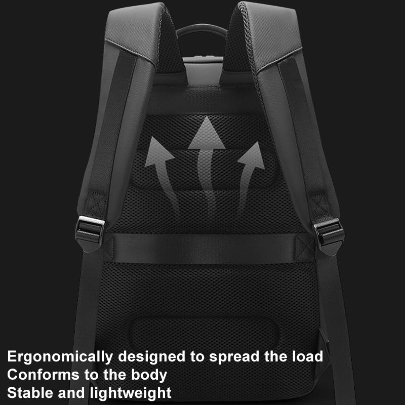 Men Commuter Laptop Backpack - Gray