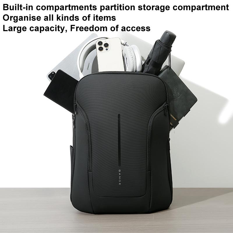 Men Commuter Laptop Backpack - Gray