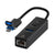 8 Pin To Type-C Rj45 Usb-A Hub Converter - Silver