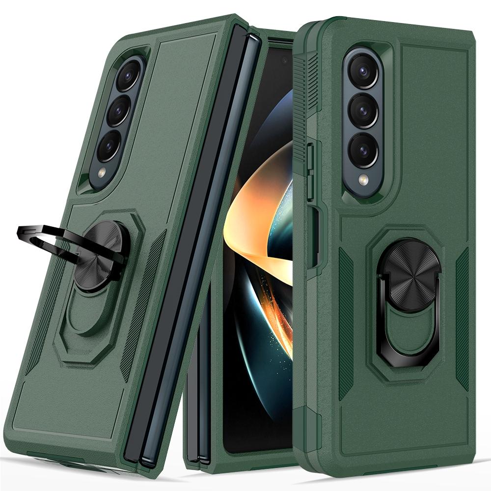 Galaxy Z Fold 4 Tpu Shockproof Case With Ring - 2 In 1 Design