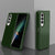 For Samsung Galaxy Z Fold4 5G Foldable Pc Case - Solid Colour - Dark Green