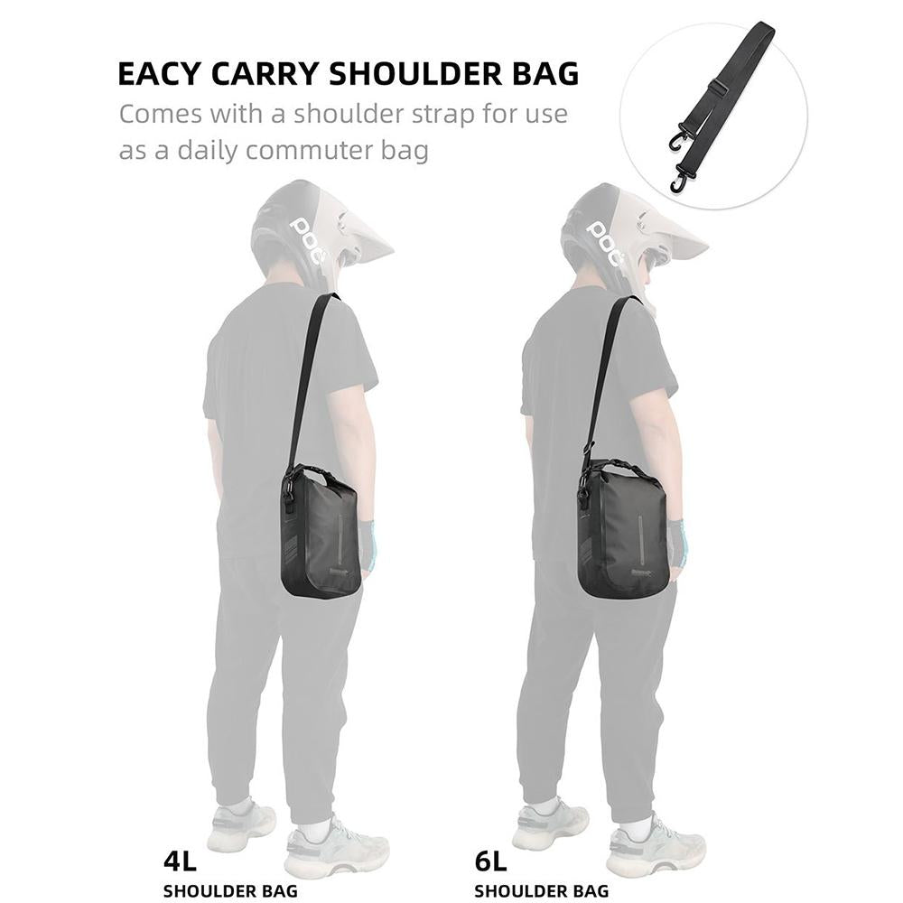 6L Waterproof Cycling Front Fork Bag - Blue