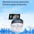 Smart Digital Display Bluetooth Earphones With Transparent Capsule Design