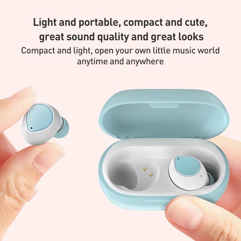 Mini Wireless Bluetooth Earphone - Zga Gs14 Candy - Blue