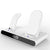 15W Wireless Fast Charge Stand With Clock And Folding Design-White