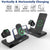 15W Wireless Fast Charge Stand With Clock And Folding Design-White