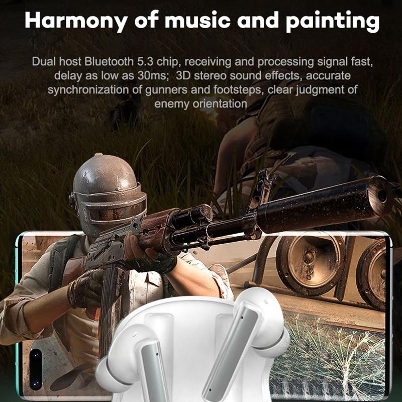 Wireless Anc Bluetooth Earphones - Active Noise Reduction - White