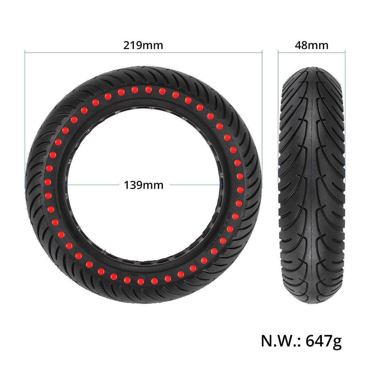 Blue 8.5 Honeycomb Tire for Xiaomi M365 / M365 Pro / 1s - Blue