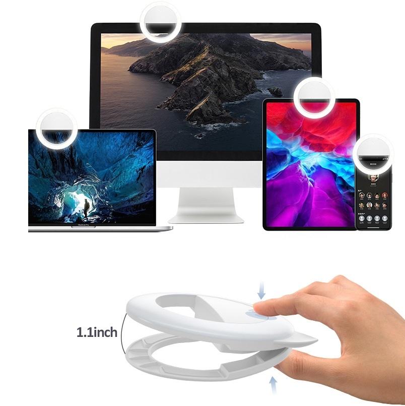 2-pack Large-capacity Live Video Conference Ring Light for Mobile Phone Selfies - Cat Ears