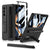 For Samsung Galaxy Z Fold4 5G Leather Case With Holder & Pen Slots - Thin & Shockproof - Black