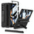 For Samsung Galaxy Z Fold4 5G Leather Case With Holder & Pen Slots - Thin & Shockproof - Black