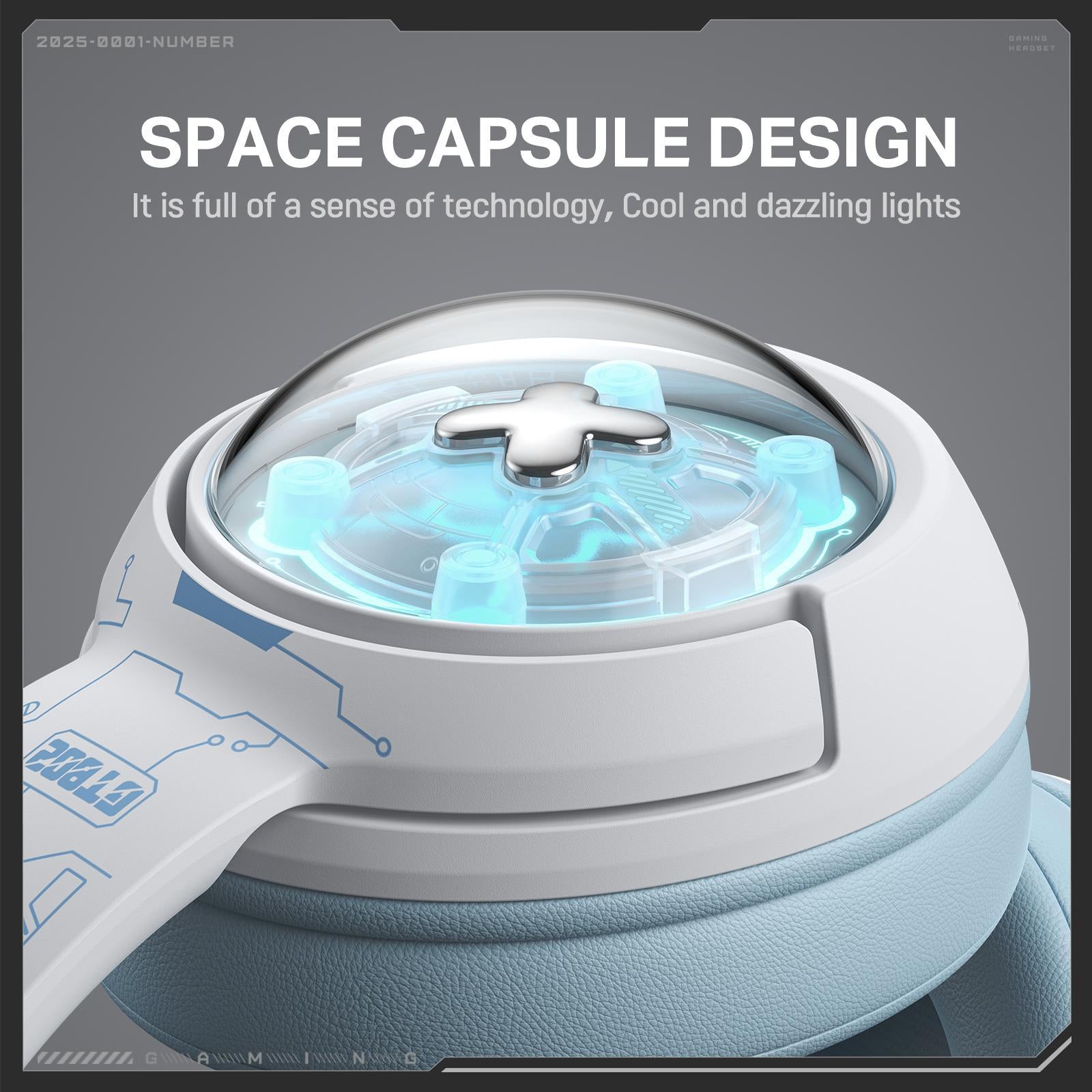 Wireless Gaming Headset Onikuma Gt802 - White