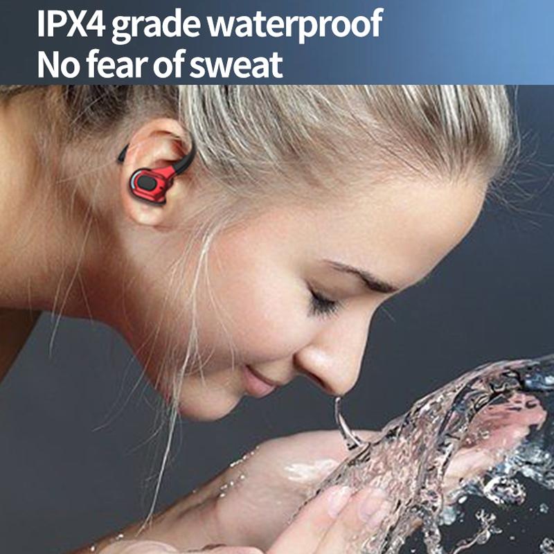 Wireless Bluetooth Earphones with Charging Case - F8 - Blue Single Ear