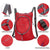 Waterproof Nylon Collapsible Backpack Lightweight Travel Bag For Women And Men - Black