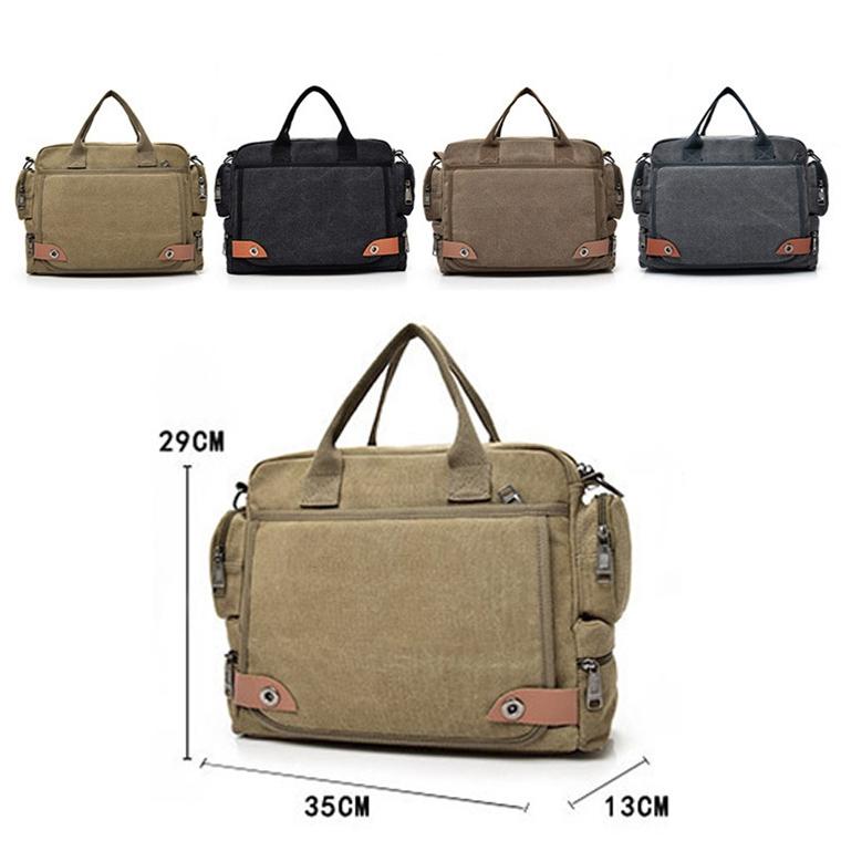 Waterproof Outdoor Laptop Bag Single Shoulder - Coffee