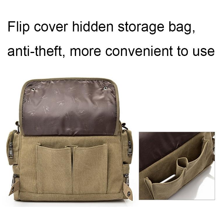 Waterproof Outdoor Laptop Bag Single Shoulder - Coffee
