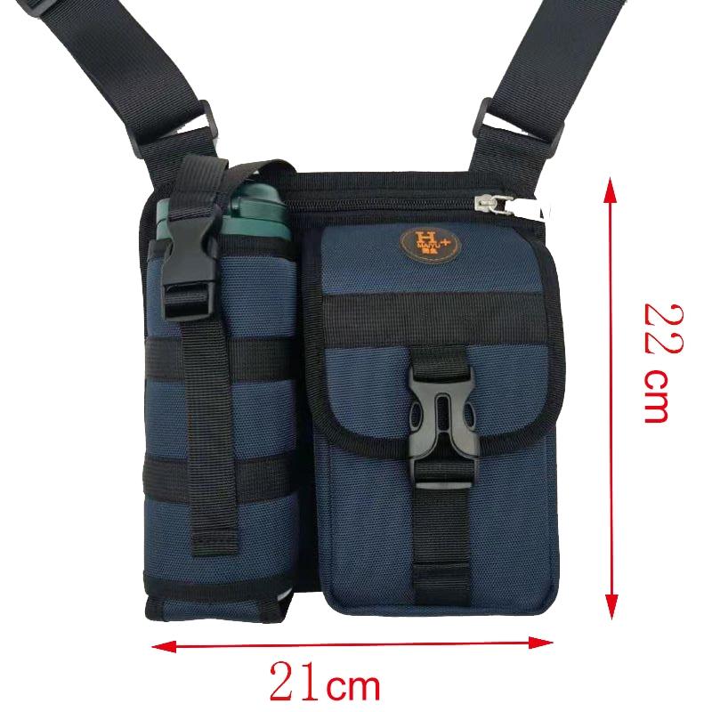 Waterproof Wear Resistant Cross Body Backpack For Outdoor Travel With Single Shoulder Design - Black
