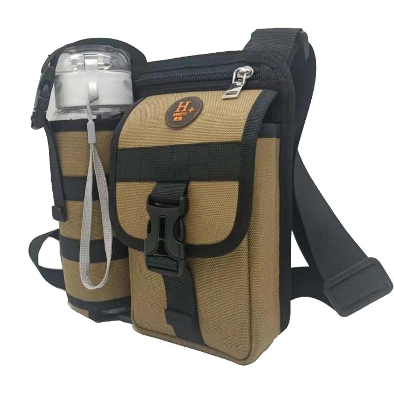 Waterproof Wear Resistant Cross Body Backpack For Outdoor Travel With Single Shoulder Design - Black