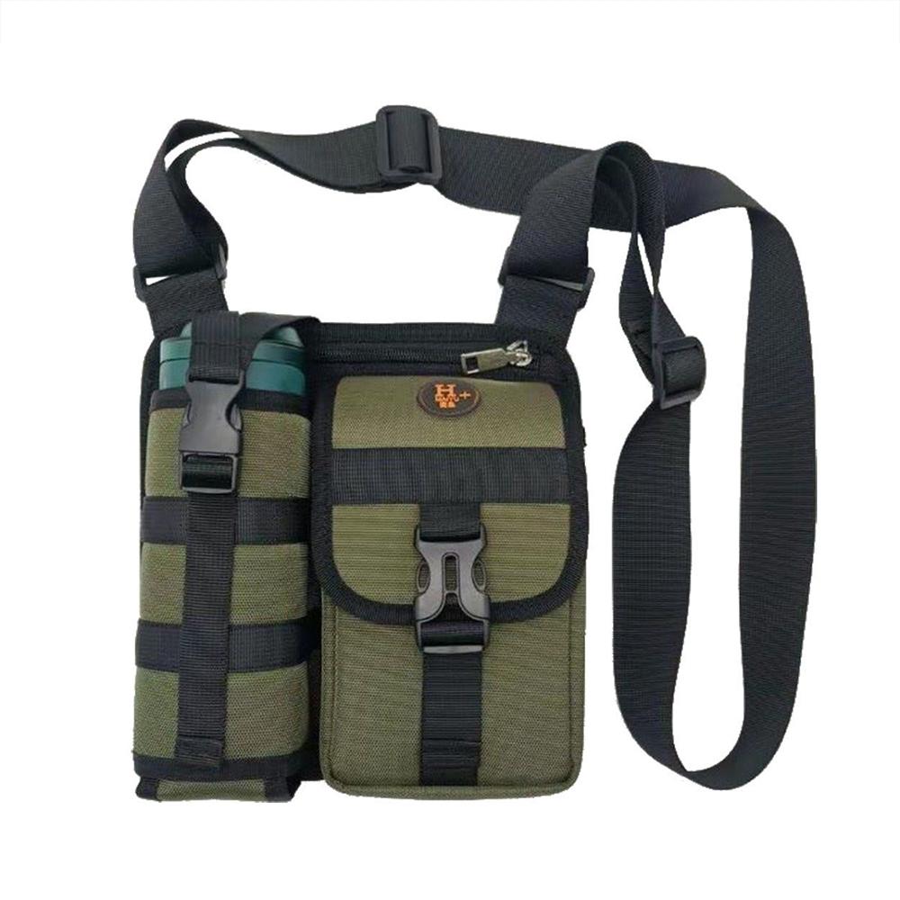 Waterproof Wear Resistant Cross Body Backpack For Outdoor Travel With Single Shoulder Design - Black