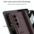 For Samsung Galaxy Z Fold4 5G Magnetic Fold Case - Full Coverage - Wine Red