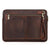 14.2 Inch Leather Laptop Sleeve For Macbook Pro - Black - Coffee
