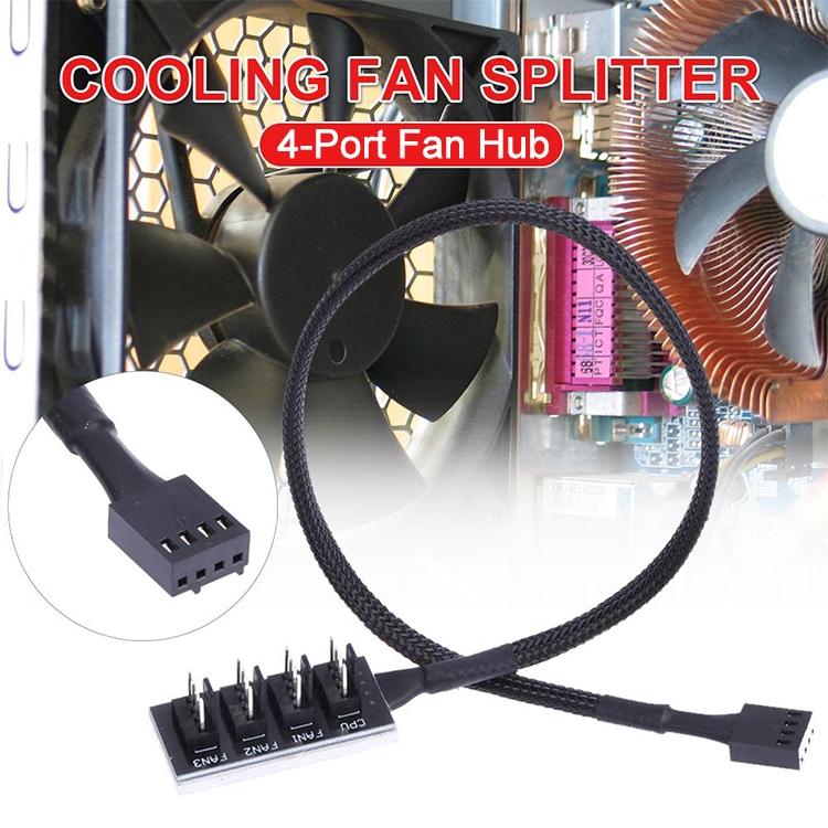 2-Port Pwm Fan Hub For Pc Chassis - A Drag Four
