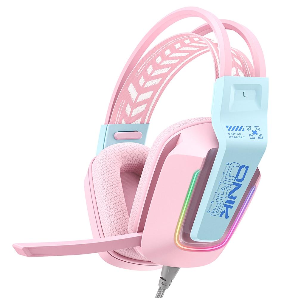 Rgb Gaming Headset With Microphone 2.2M Length - White