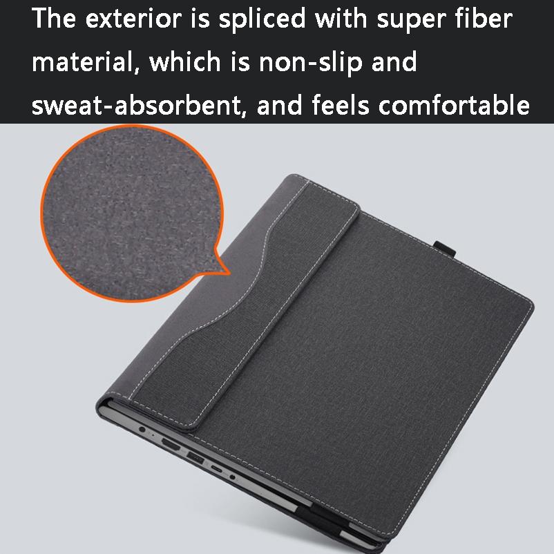 13.3 Hp Spectre X360 13-Aw Leather Laptop Case - Black