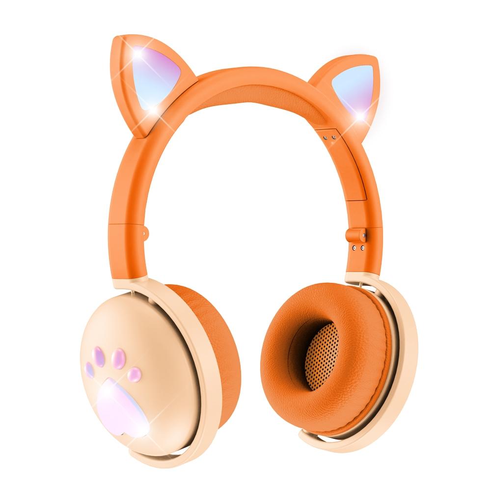 7.1 Surround Sound Cat Ear Gaming Headset With Mic - Pink
