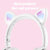 7.1 Surround Sound Cat Ear Gaming Headset With Mic - Pink