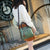 Designer Leather Crossbody Tote with Tassel for Women - Black