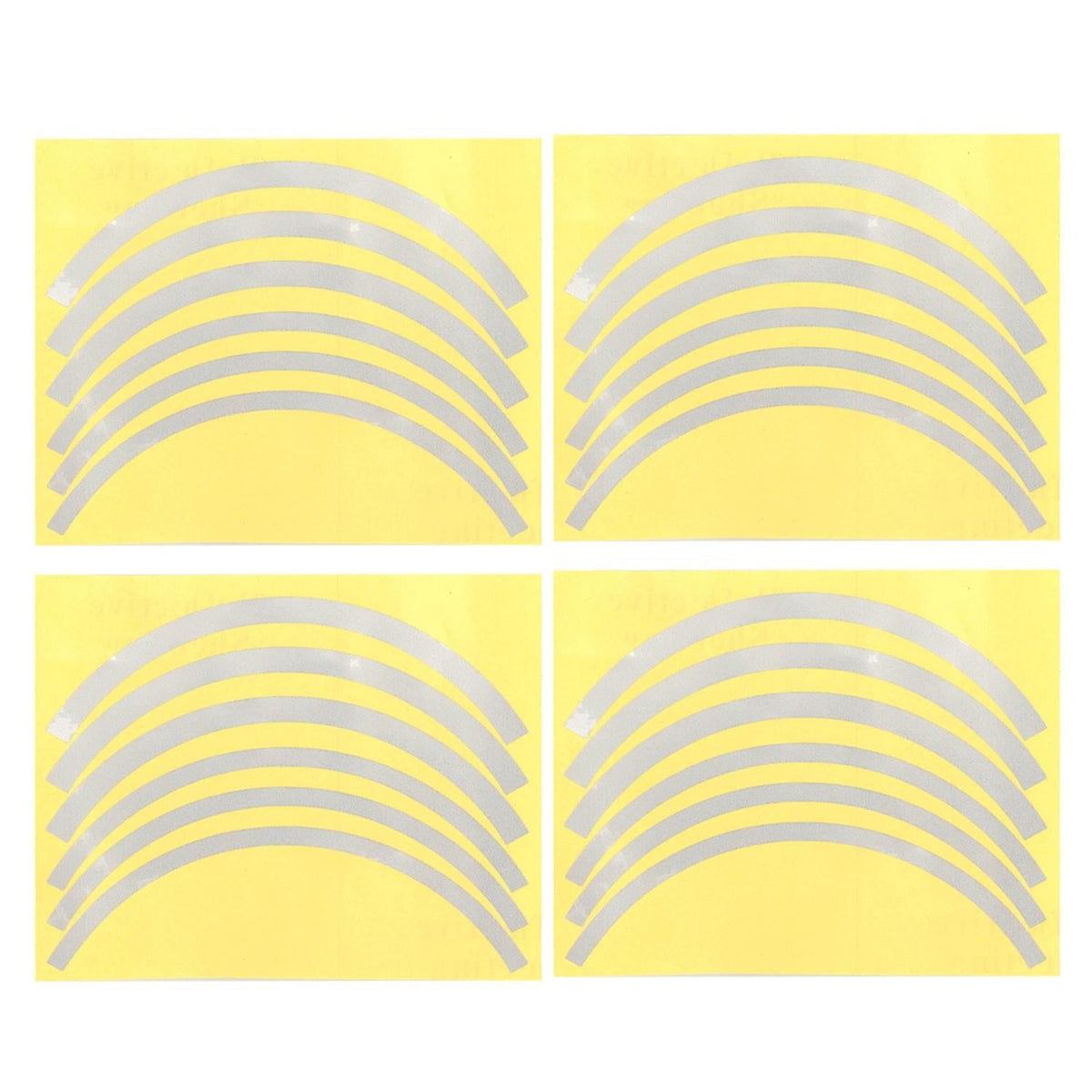 Blue Wheel Hub Sticker Set for Scooter / Bike / Electric Vehicle 2 Pcs - Red