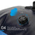 60L Waterproof Backpack For Swimming Diving Surfing Large Capacity Mountaineering Bag - Blue