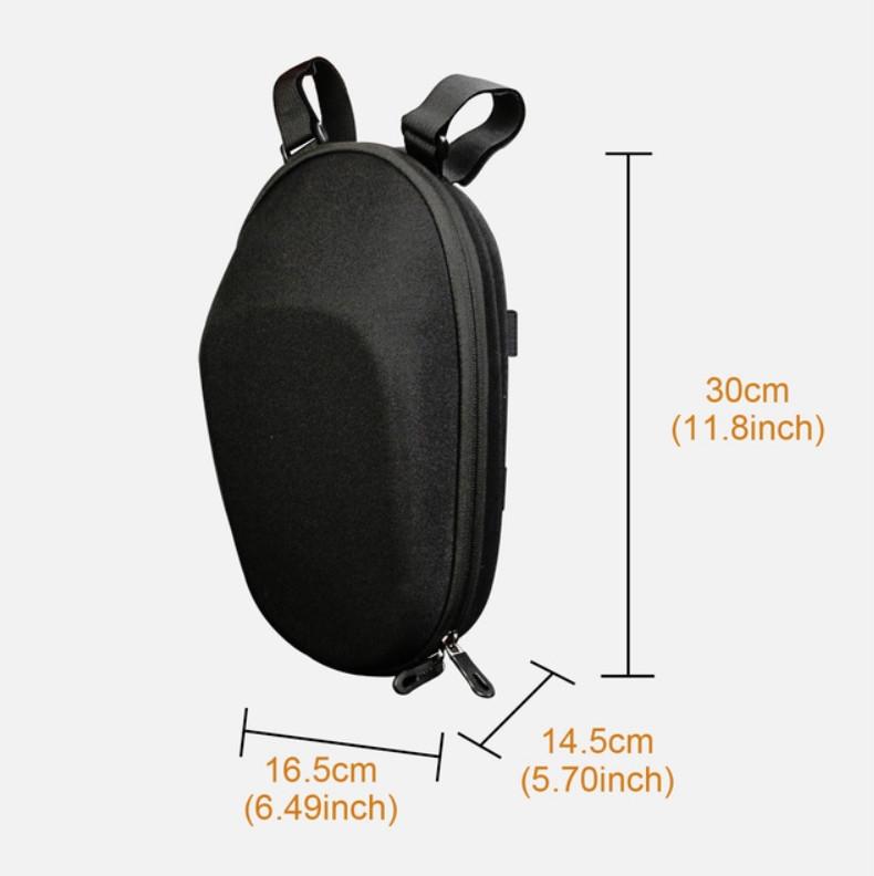 Waterproof Hard Shell Bag for Xiaomi No.9 Electric Scooter - Front Storage for Folding Car - Gray