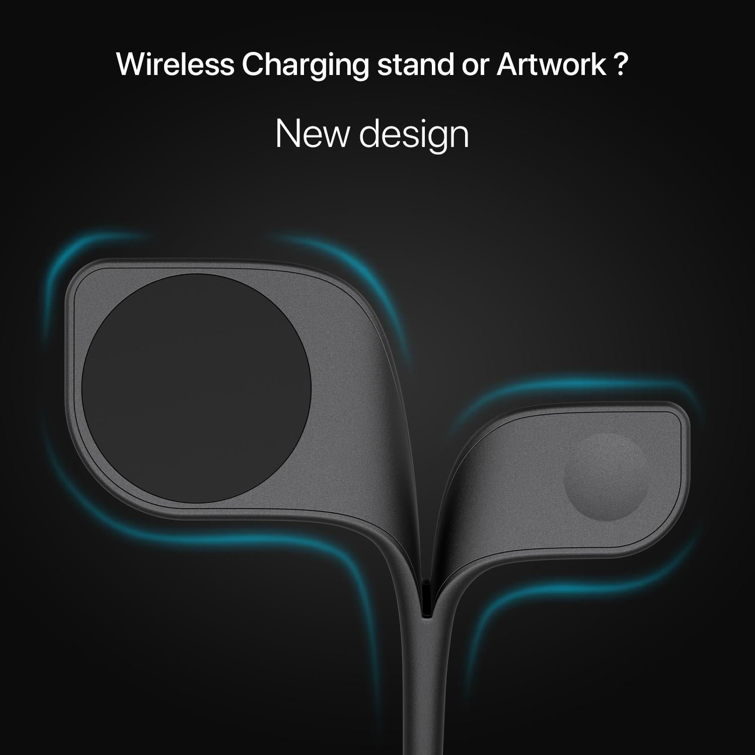15W 5 In 1 Magnetic Wireless Charger With Stand - White