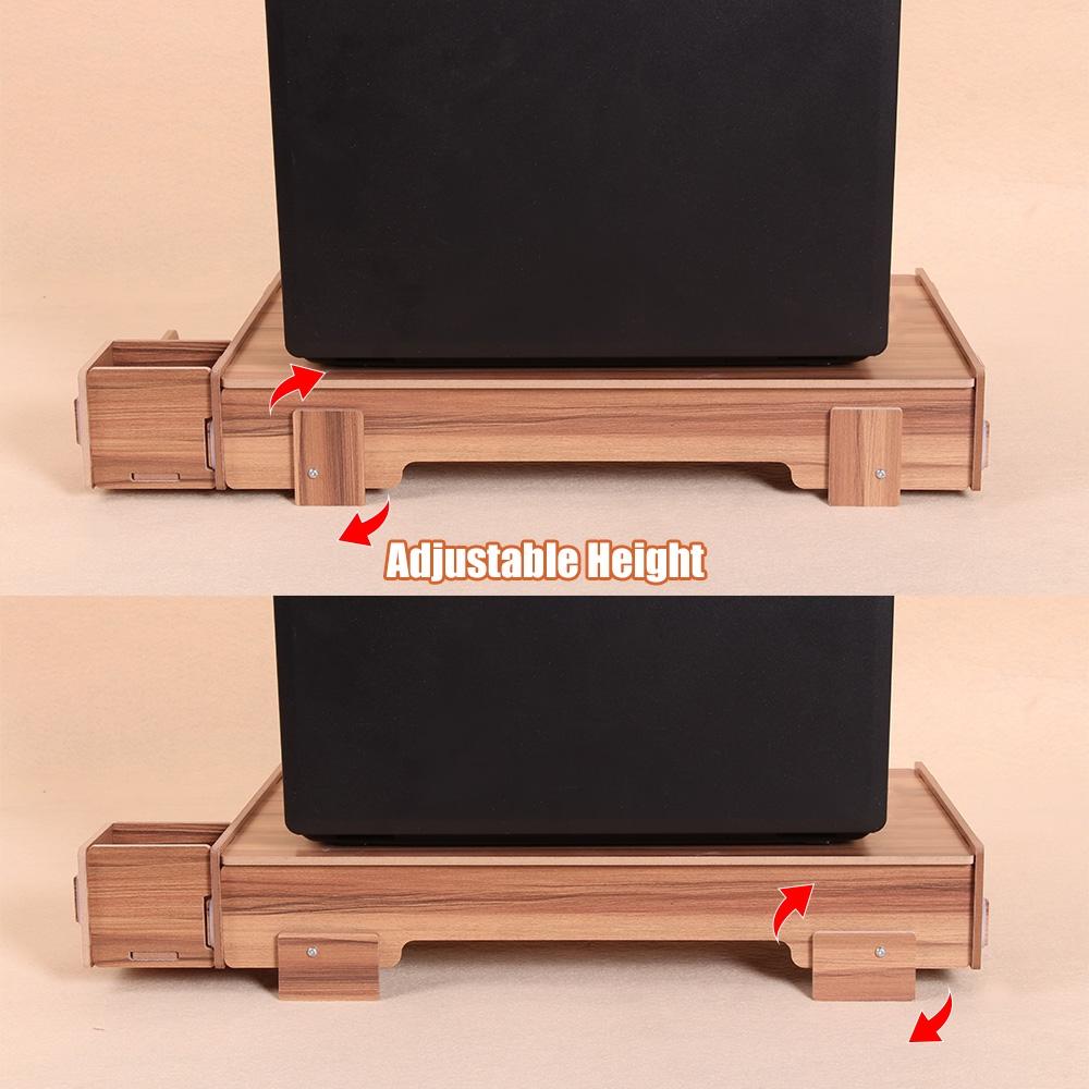 Wood Monitor Stand with Keyboard Storage - Tbd049404601B