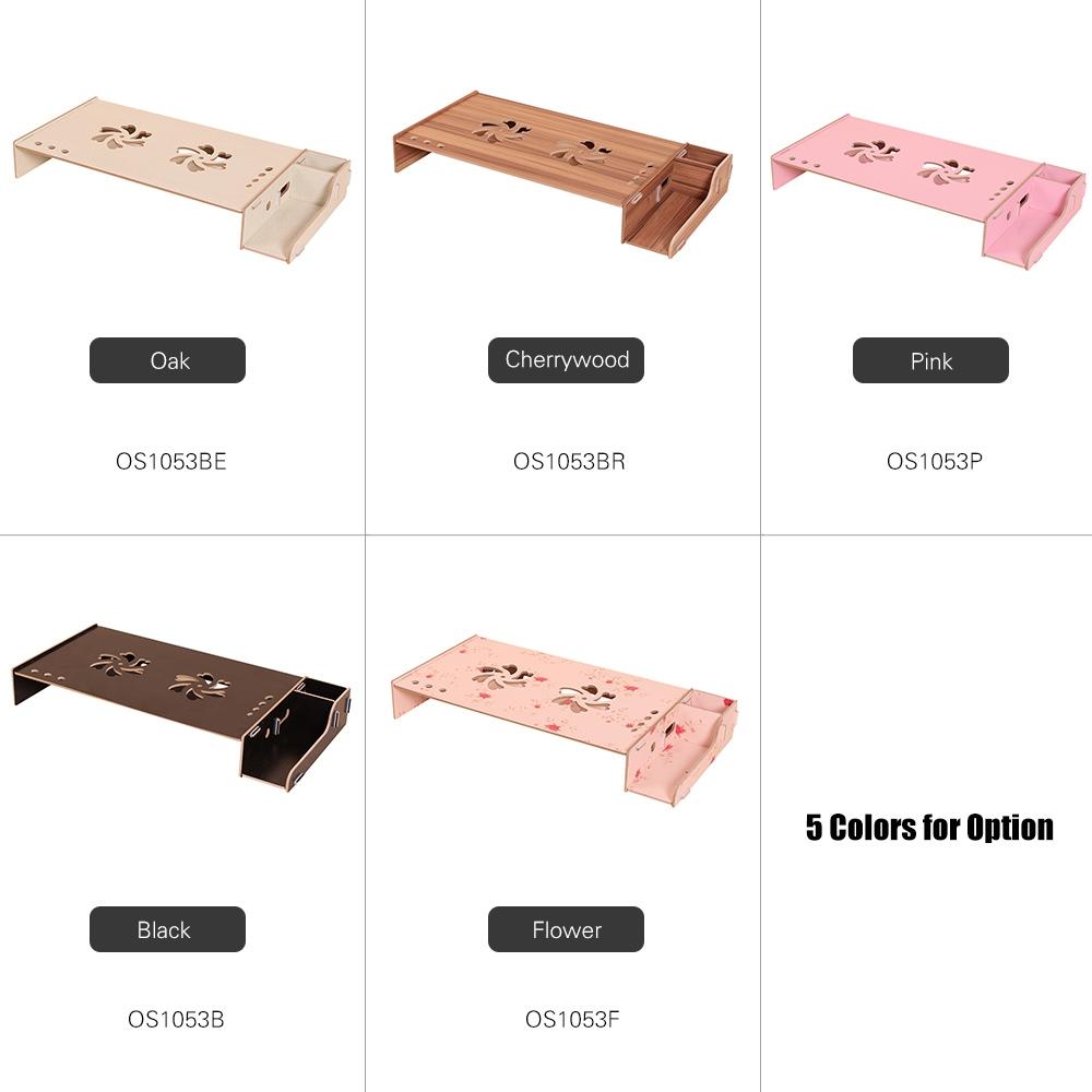 Wood Monitor Stand with Keyboard Storage - Tbd049404601B