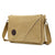 Simple Canvas Shoulder Bag For Men Casual Messenger Schoolbag - Coffee