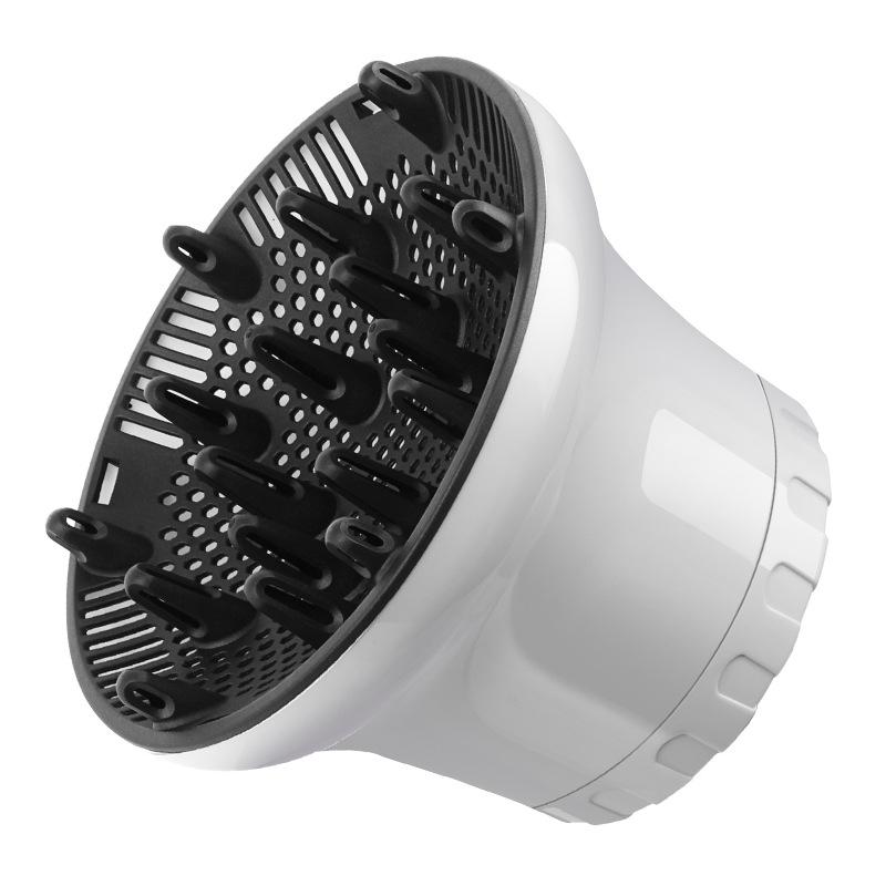 Universal Hair Diffuser For Blow Dryers Rotatable Design Large Hood Black - Black