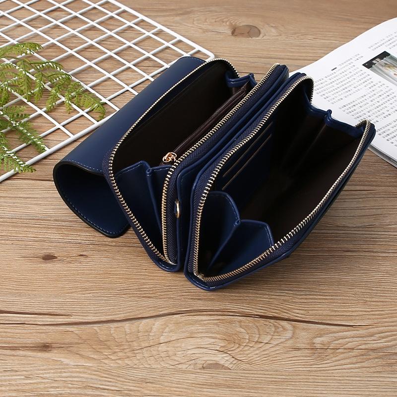 Large Capacity Women Wallet Clutch Bag Versatile Crossbody - Claret