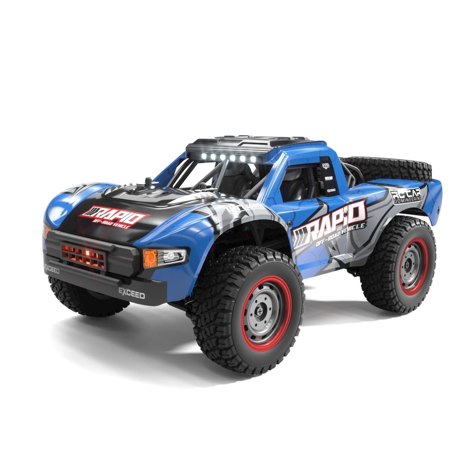High-speed 4wd Pickup Rc Car with Full-scale High-brush Design - Red